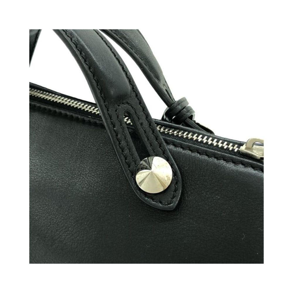 Pre Loved Fendi Sleek  Leather Handbag with Zippered Pockets - Picture 9 of 15